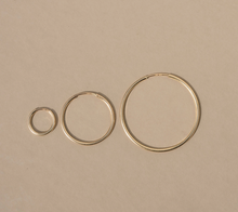 Load image into Gallery viewer, Gold Cycle Hoop Earrings