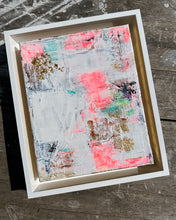 Load image into Gallery viewer, white frame of abstract painting