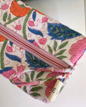 Load image into Gallery viewer, Hand Printed Makeup Bag