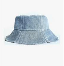 Load image into Gallery viewer, Repurposed Denim Bucket Hat