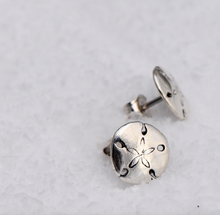 Load image into Gallery viewer, Sand Dollar Stud Earrings