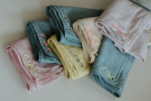Load image into Gallery viewer, Organic Cotton Embroidered Bandana