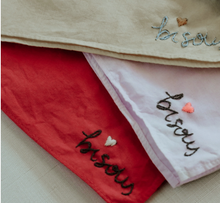 Load image into Gallery viewer, Organic Cotton Embroidered Bandana