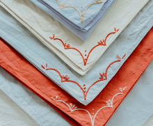 Load image into Gallery viewer, Organic Cotton Embroidered Bandana