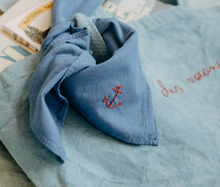 Load image into Gallery viewer, Organic Cotton Embroidered Bandana