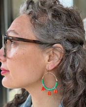 Load image into Gallery viewer, Splash Josephine Hinge Hoop Earrings