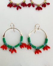 Load image into Gallery viewer, Splash Josephine Hinge Hoop Earrings