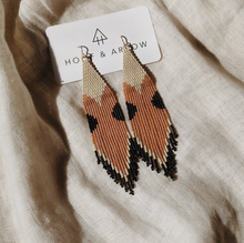 Load image into Gallery viewer, Hand Beaded Desert Moon Earring