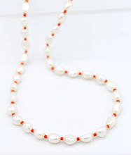 Load image into Gallery viewer, Freshwater Pearl Necklace with Color