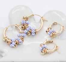 Load image into Gallery viewer, Disco Ring Hoop Earrings