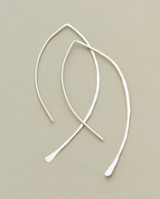 Load image into Gallery viewer, Hammered Half-Moon Earring
