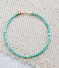 Load image into Gallery viewer, Glass Bead Hoop Earring
