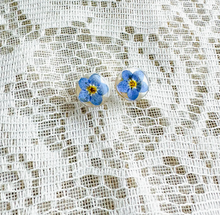 Load image into Gallery viewer, Forget-Me-Not Stud Earrings
