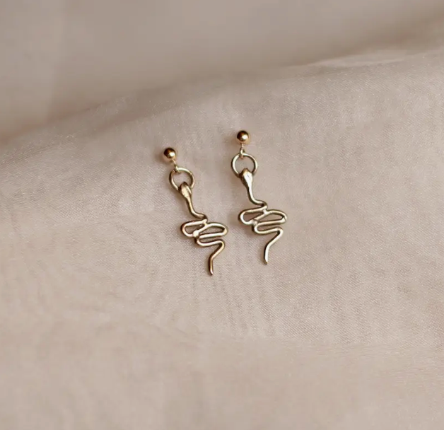 Slither Charm Stud Earring