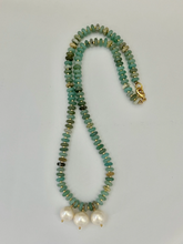 Load image into Gallery viewer, Natural Stone Beaded Necklace with Pearl
