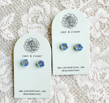 Load image into Gallery viewer, Forget-Me-Not Stud Earrings
