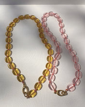Load image into Gallery viewer, Matte edge glass bead necklace
