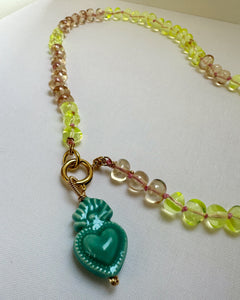Glass Bauble Necklace 16inch