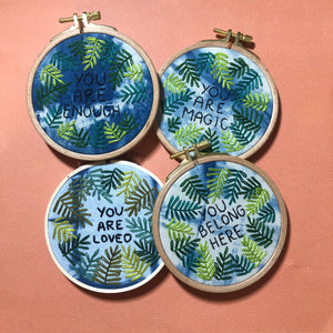 Positivity Plants Embroidery Kit