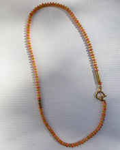 Load image into Gallery viewer, Coral and Yellow Jade Beaded Necklace
