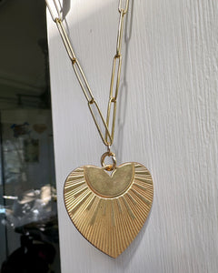 Vintage Heart Charm Necklace