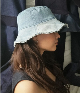Repurposed Denim Bucket Hat – Queen Anne Frame