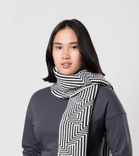 Load image into Gallery viewer, Stripe Big Knit Scarf
