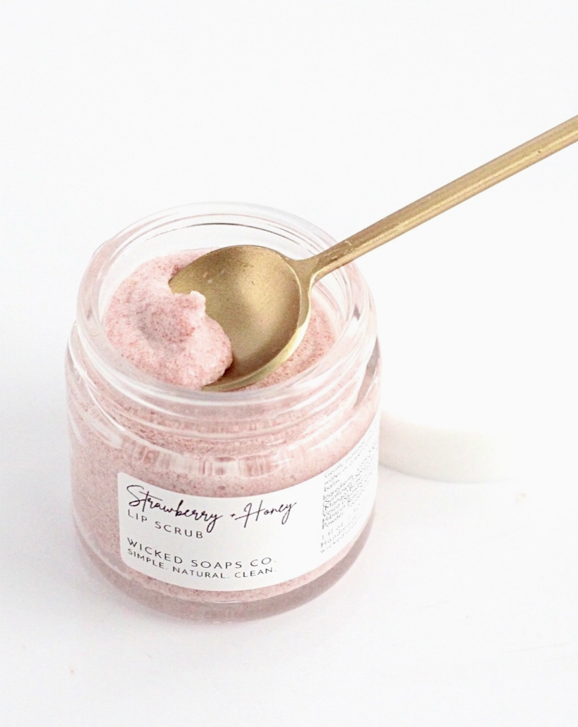 Strawberry and Honey Lip Scrub