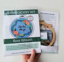 Load image into Gallery viewer, Embroidery Kit.  Beetle Collection, Let That Sh*t Go.
