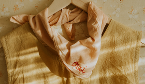 Organic Cotton Embroidered Bandana