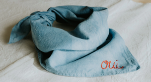 Organic Cotton Embroidered Bandana