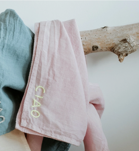 Organic Cotton Embroidered Bandana