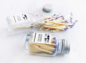 Matches in Little Glass Bottle