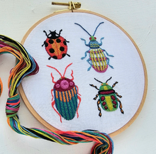 Load image into Gallery viewer, Embroidery Kit.  Beetle Collection, Let That Sh*t Go.

