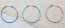 Load image into Gallery viewer, Glass Bead Hoop Earring
