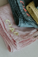 Load image into Gallery viewer, Organic Cotton Embroidered Bandana
