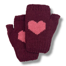 Load image into Gallery viewer, Heart Fingerless Gloves
