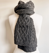 Load image into Gallery viewer, Alpaca Wool Cable Knit Scarf

