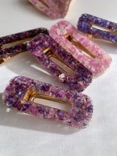Load image into Gallery viewer, Resin Barrettes: Floral Confetti
