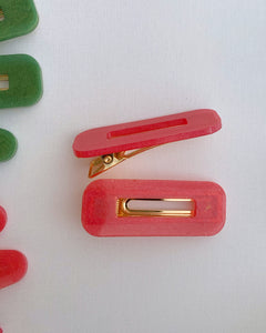 Resin Barrettes: Solid