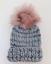 Load image into Gallery viewer, Hand Knit Wool Blend Cuffed Beanie
