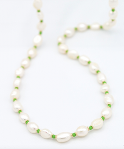 Freshwater Pearl Necklace with Color
