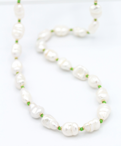 Freshwater Pearl Necklace with Color
