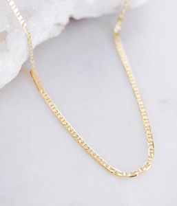 Gold Mariner Chain Necklace 16"