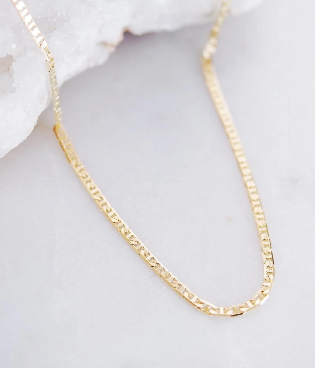 Gold Mariner Chain Necklace 16