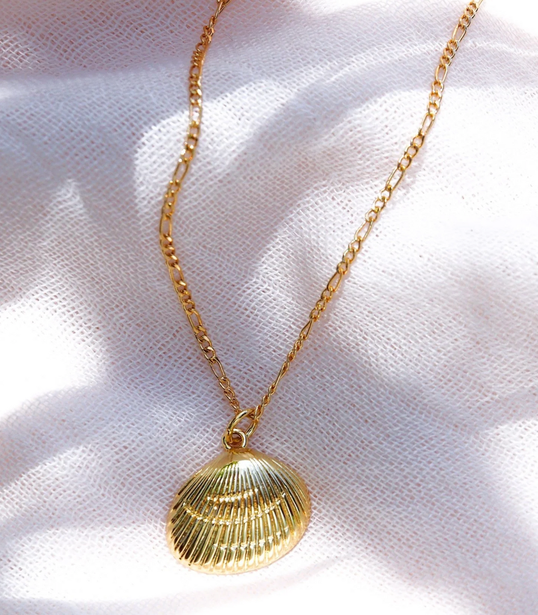Gold Fill SeaShell Charm Necklace